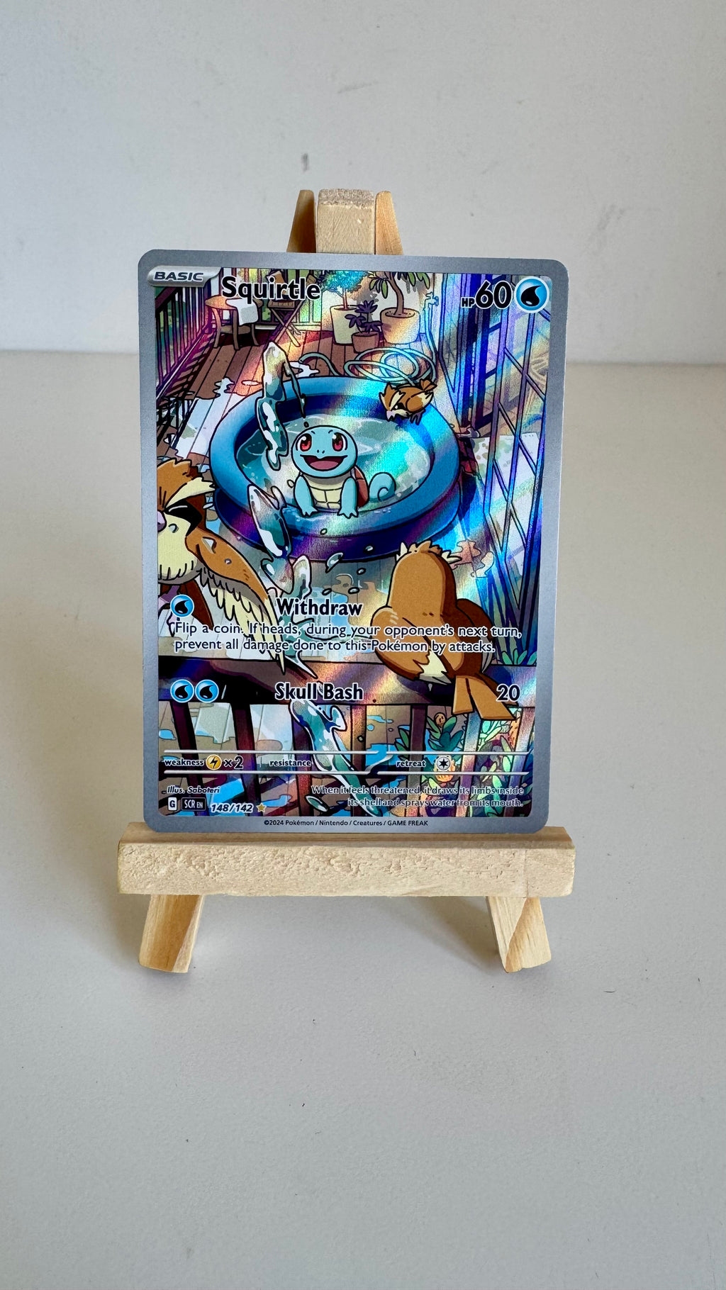 Squirtle #148/142 - Stellar Crown Illustration Rare