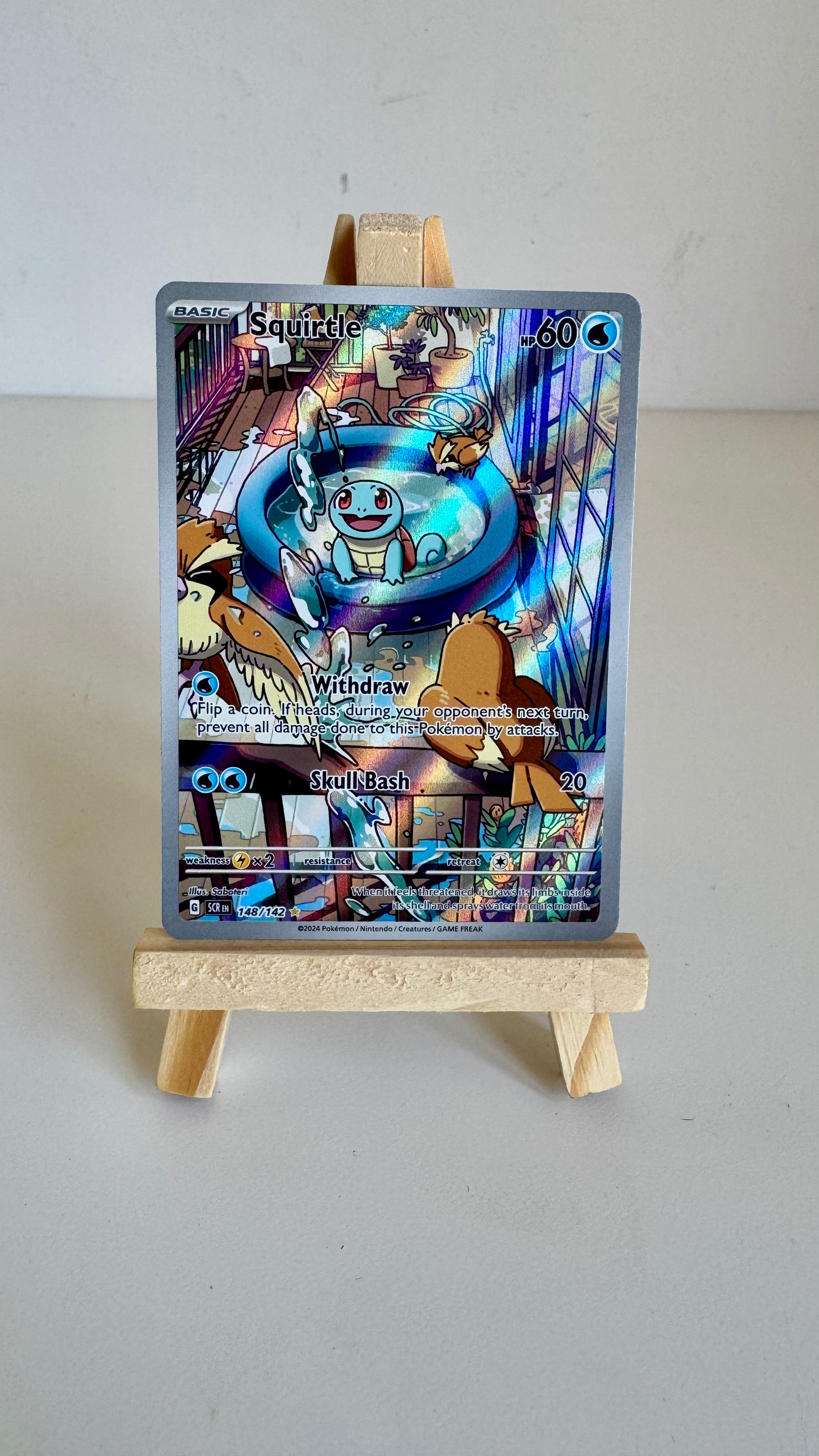 Squirtle #148/142 - Stellar Crown Illustration Rare