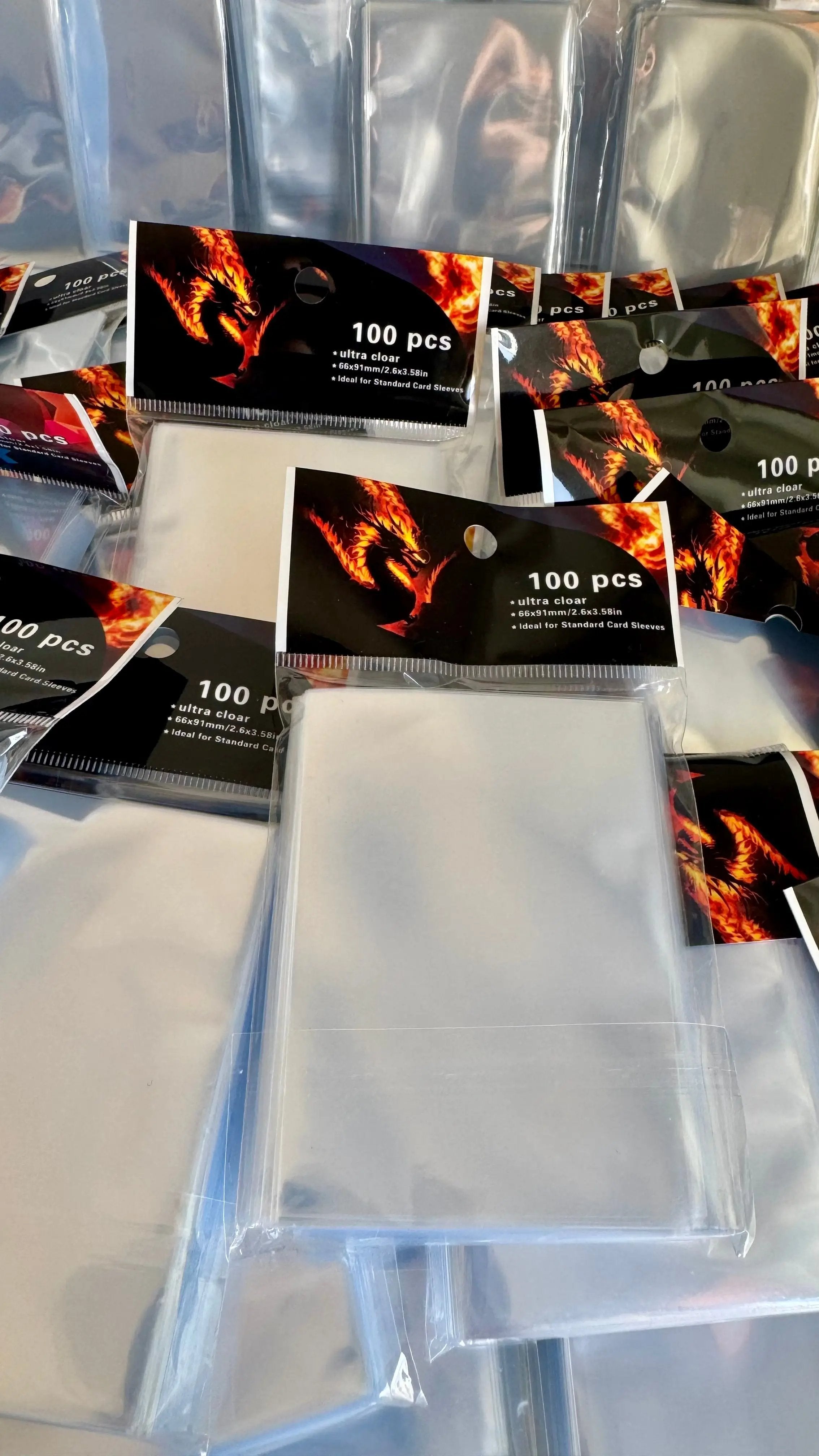 Clear Card Sleeves - Pack of 100