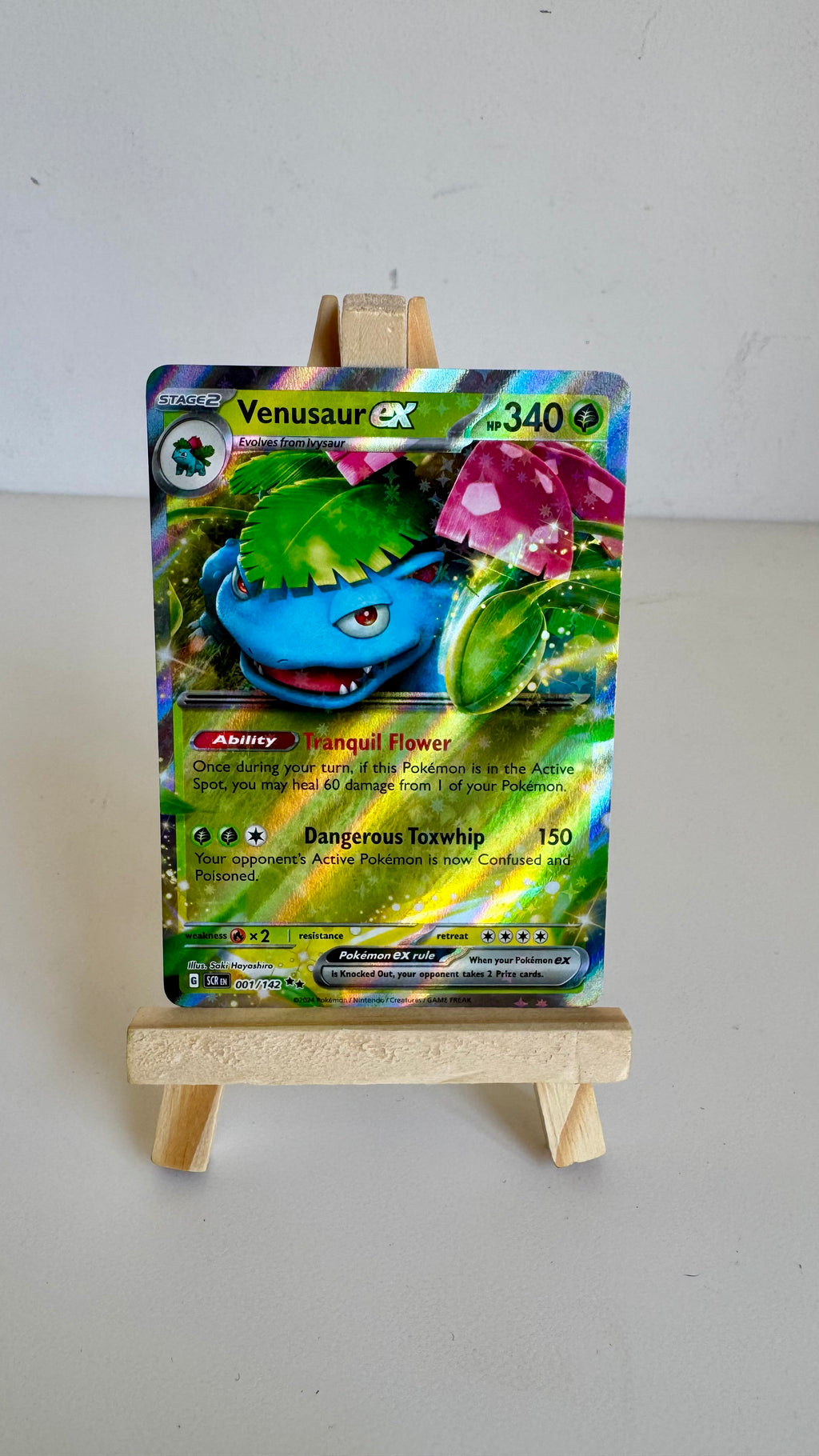 Venusaur ex #001/142 - Stellar Crown Illustration Rare