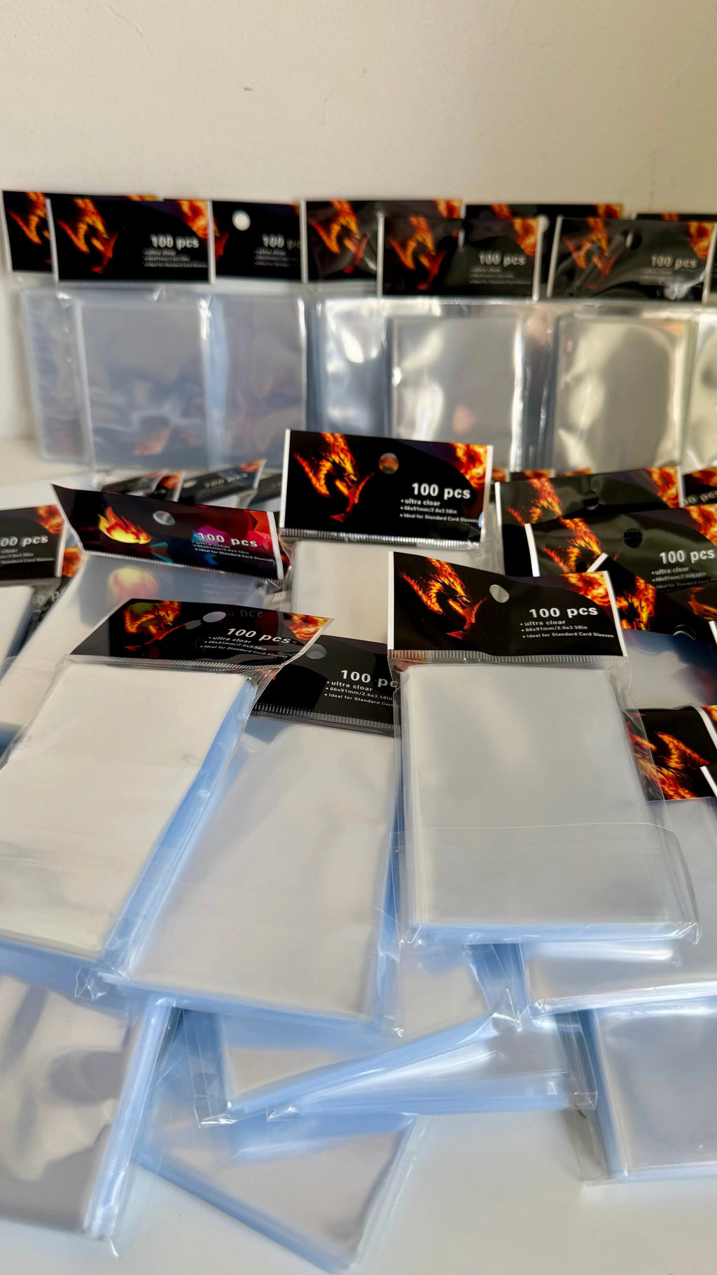 Clear Card Sleeves - Pack of 100