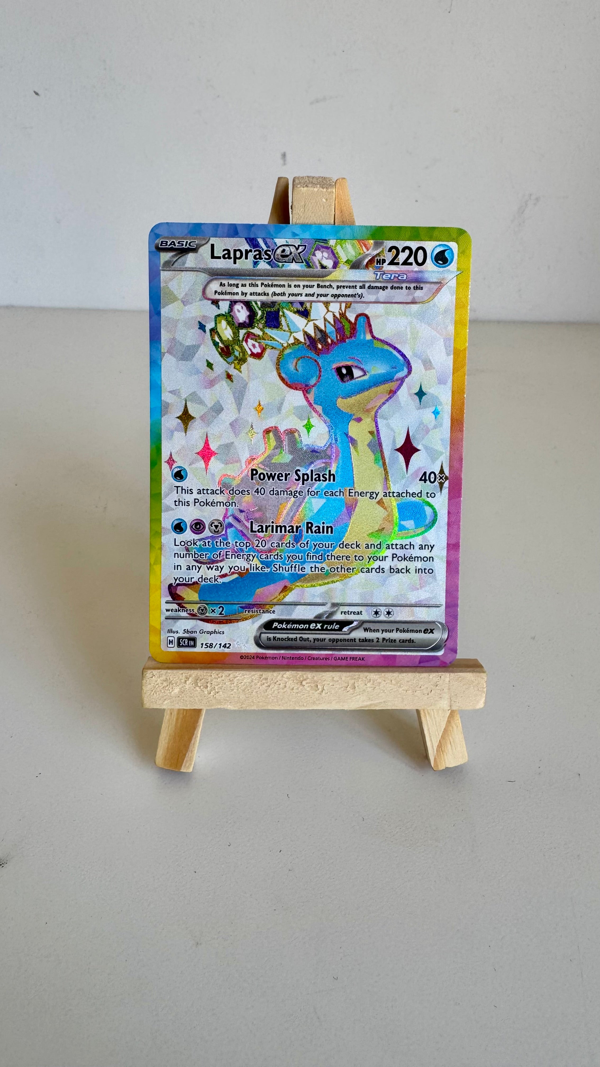 Lapras ex #158/142 - Stellar Crown Tera Hyper Rare
