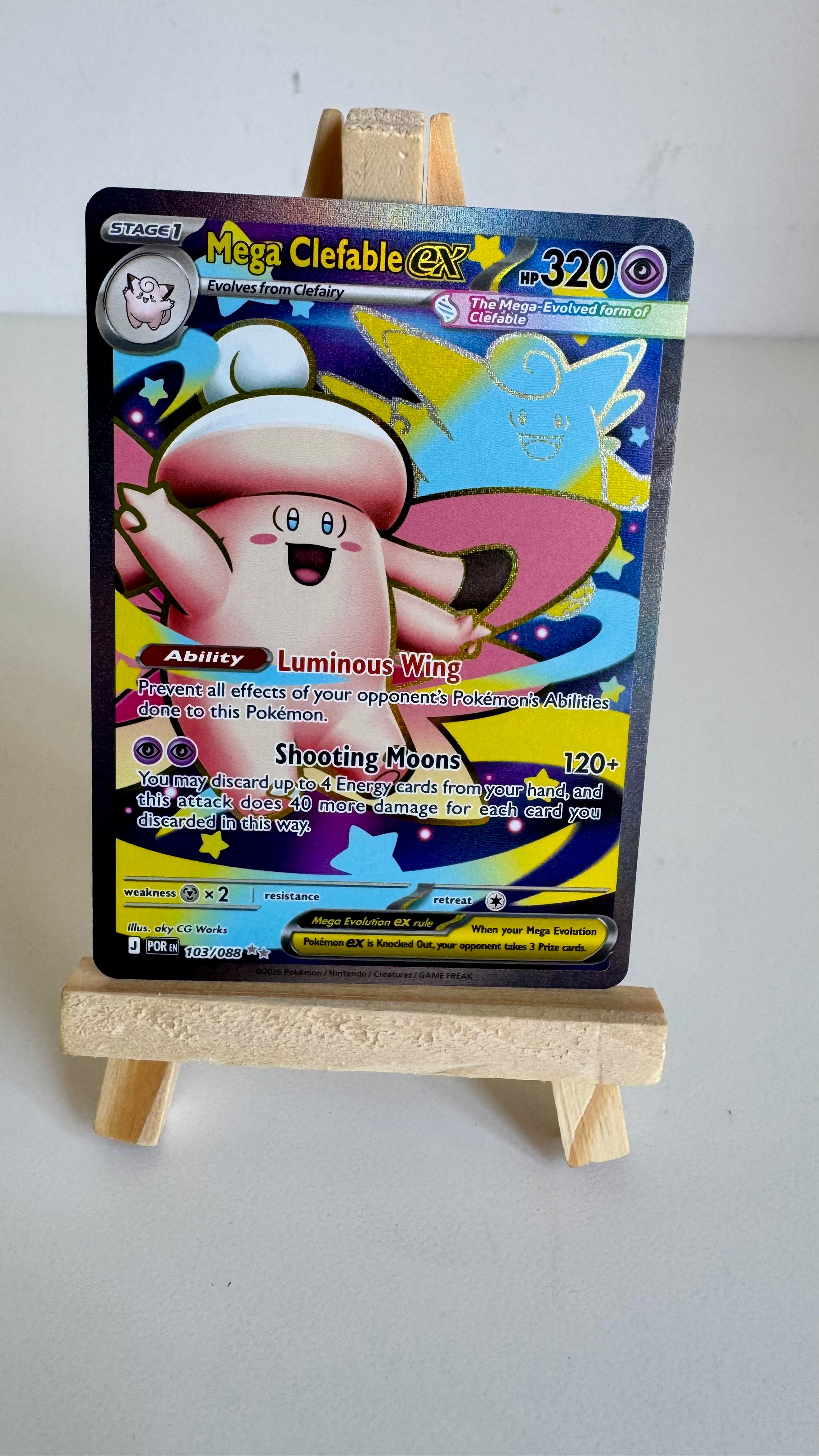 Mega Clefable ex #103/088 - Perfect Order Ultra Rare Full Art