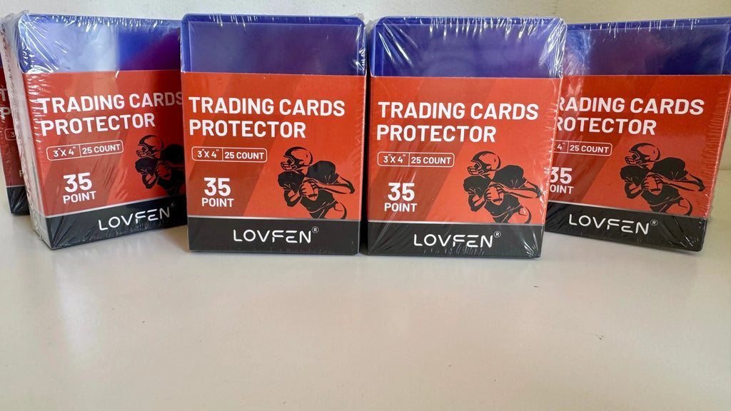 LOVFEN Trading Card Toploaders 35pt - 3x4 inch - Pack of 25
