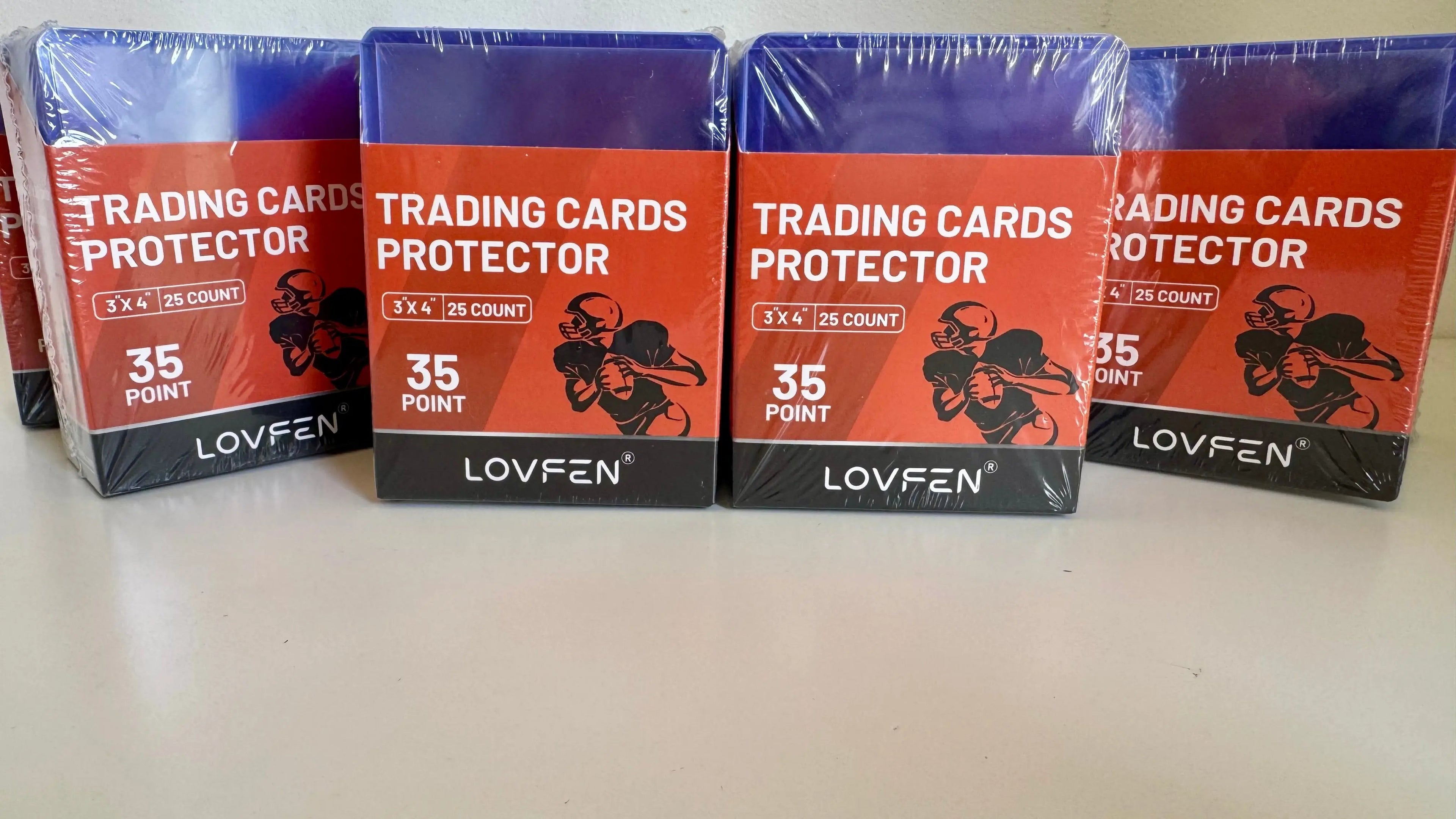 LOVFEN Trading Card Toploaders 35pt - 3x4 inch - Pack of 25