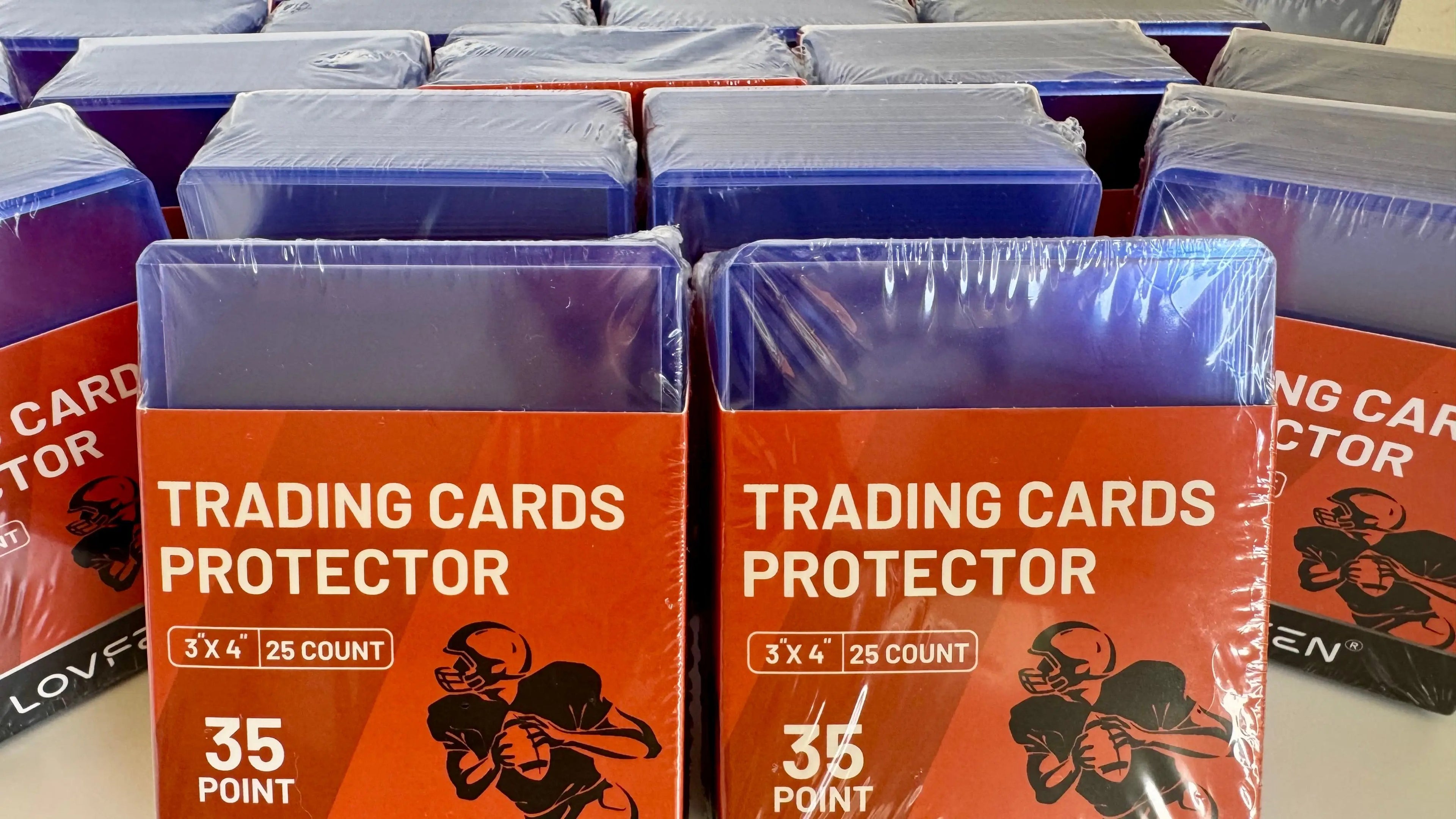 LOVFEN Trading Card Toploaders 35pt - 3x4 inch - Pack of 25