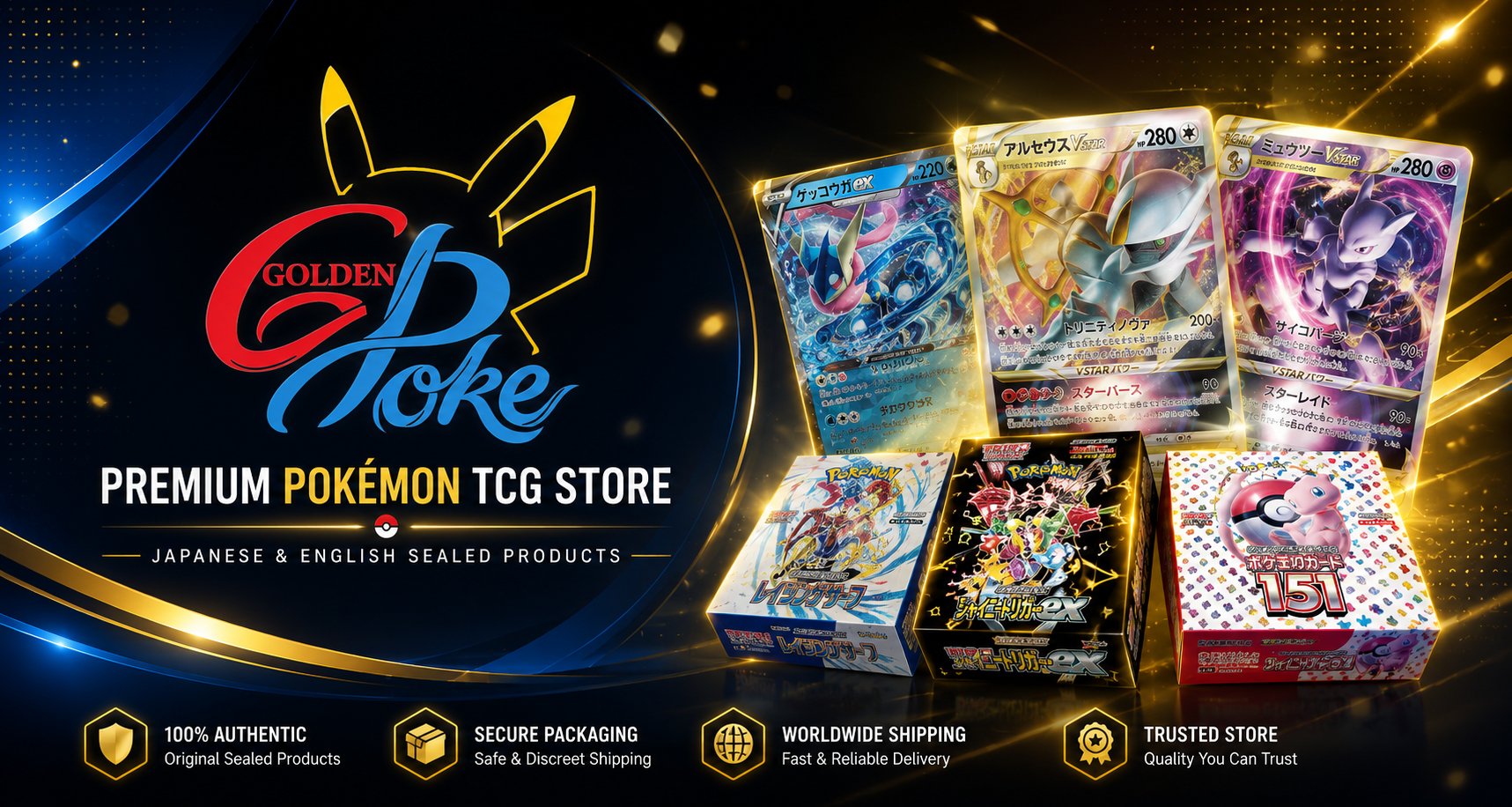 GoldenPoke hero banner - Catch the Best. Collect the Finest.